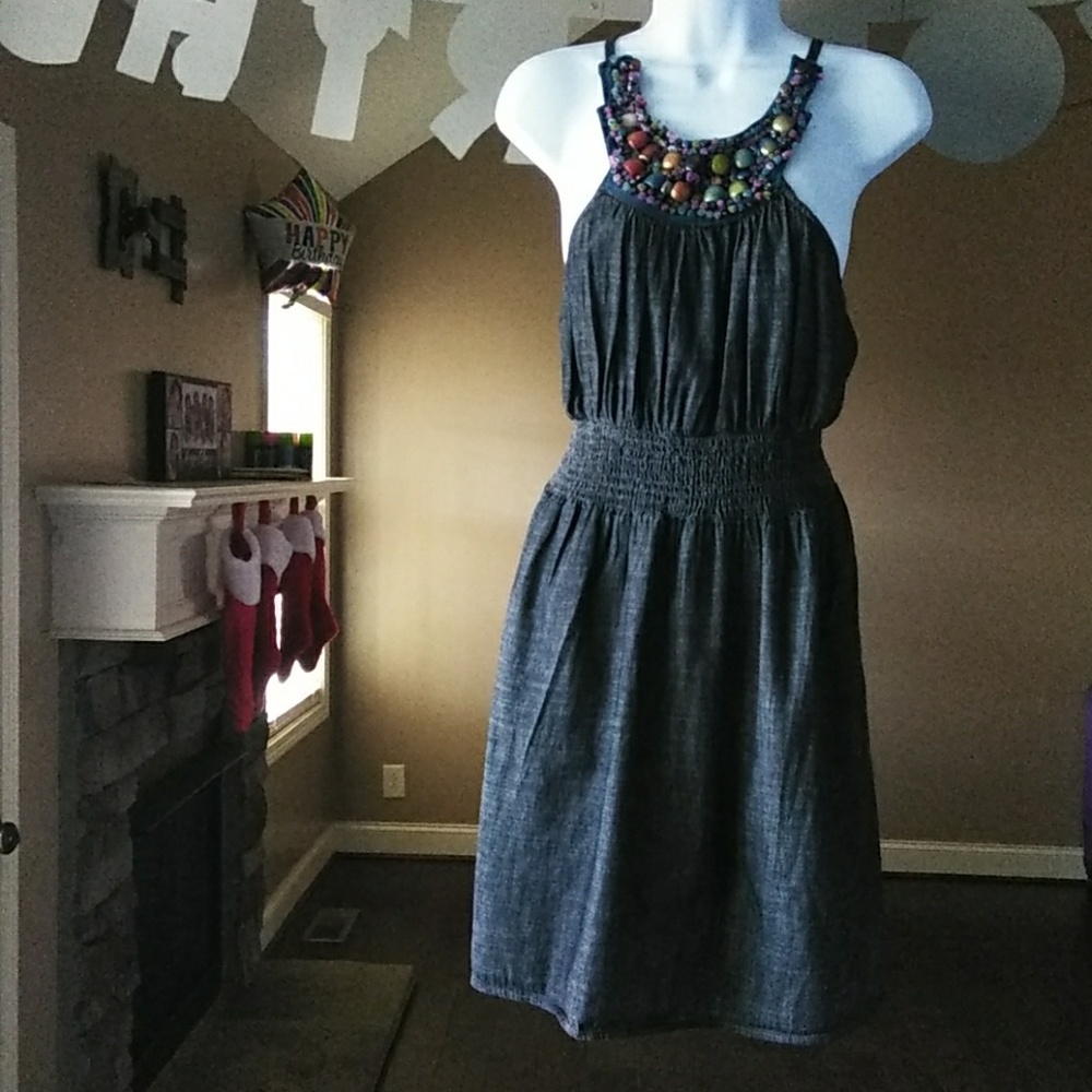Miss X Denim Dress - Size Small